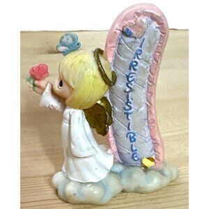 2002 Precious Moments Angel Figurine Letter I Irresistible Alphabet Collectible